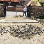 Chantier de pavage granit à Bolsenheim près d&#8217;Erstein Ostwald 10