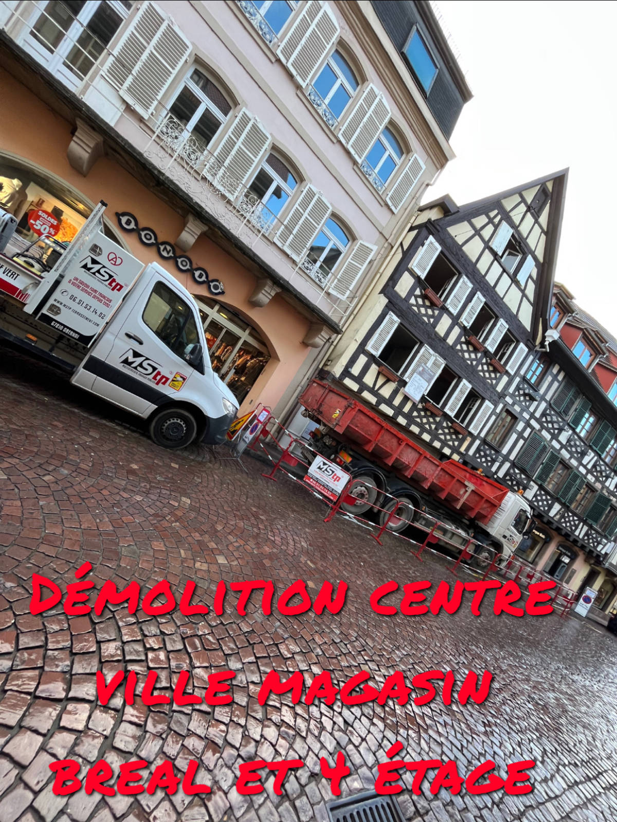 Démolition à Obernai Saverne